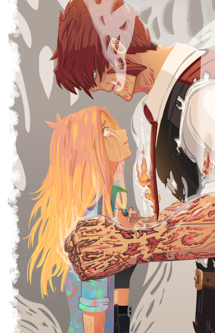 Klaus von Reinherz rescuing Aideen Marich (my OC)